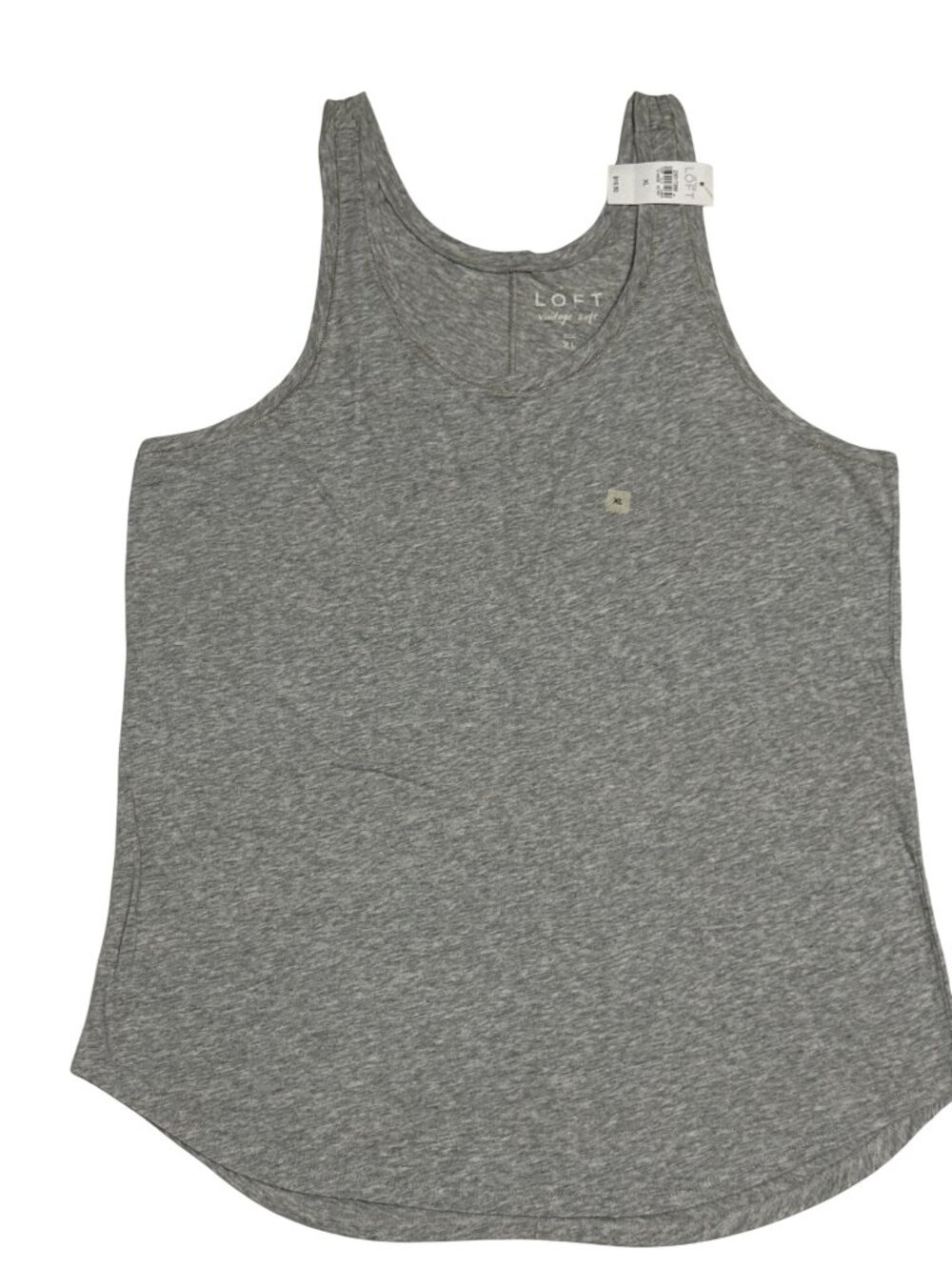 LOFT Gray Vintage Soft Sleeveless Tank Top XL, NWT